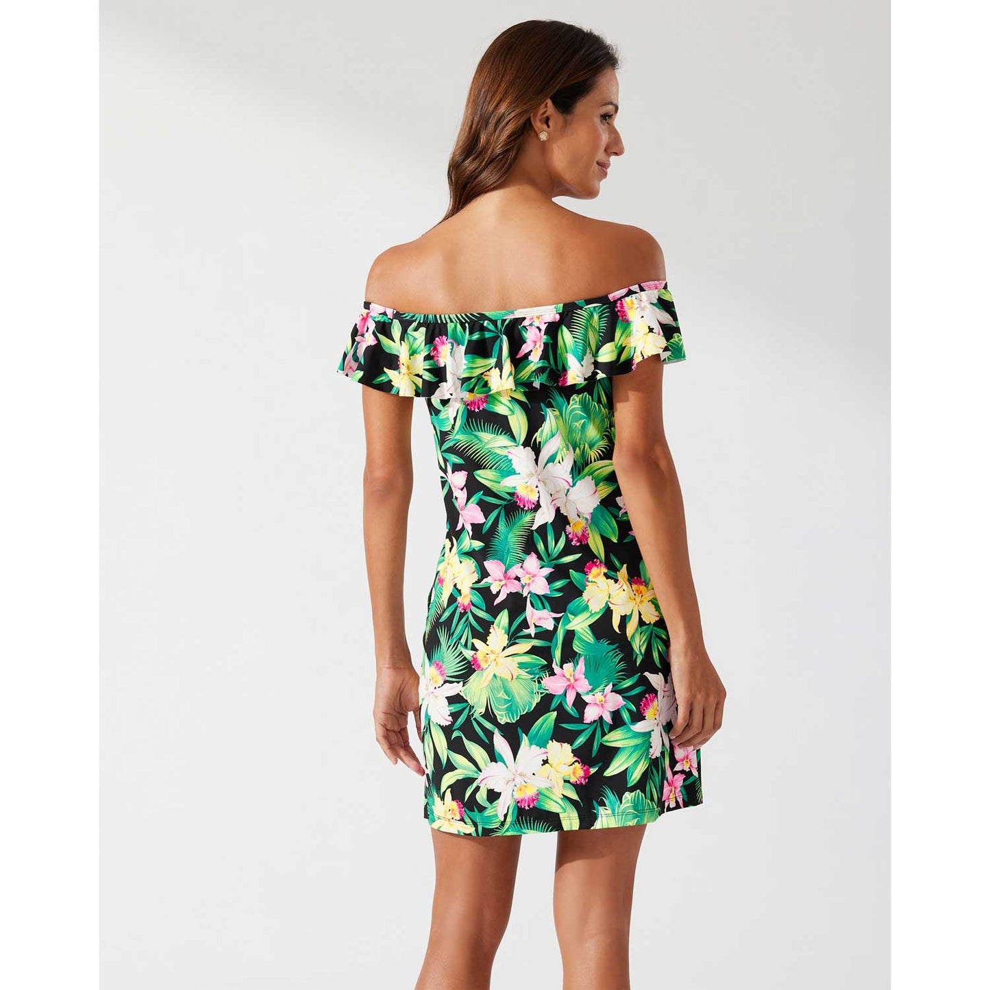Tommy Bahama Orchid Garden Off-the-Shoulder Spa Dress