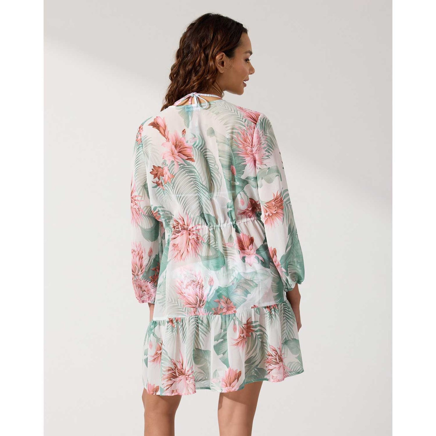 Tommy Bahama Breezy Botanical Open-Front Tunic