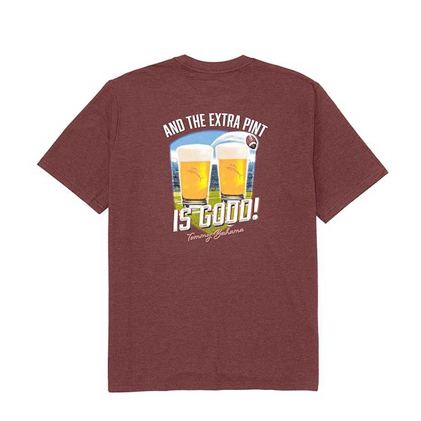 Tommy Bahama And the Extra Pint Is Good Graphic Football T-Shirt