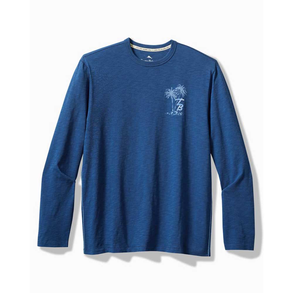 Tommy Bahama High Tide Hangout Luxe Long Sleeve Tee - Dark Blue Muse