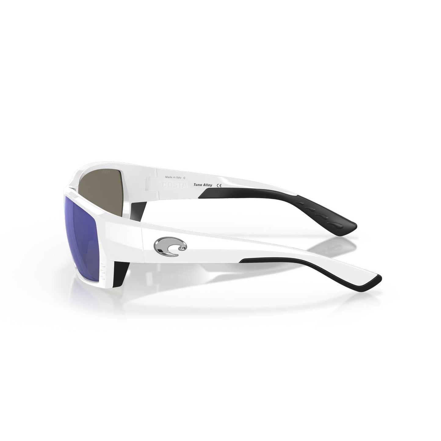 Costa Sunglasses Tuna Alley - White Frame w\ Blue Mirror Lens