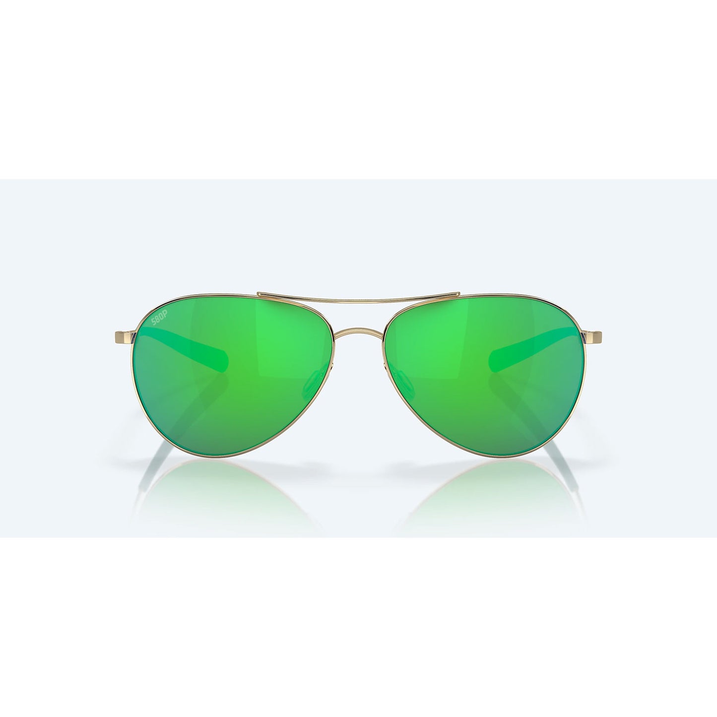 Costa Sunglasses Piper - Shiny Gold Frame w\ Green Mirror Lens