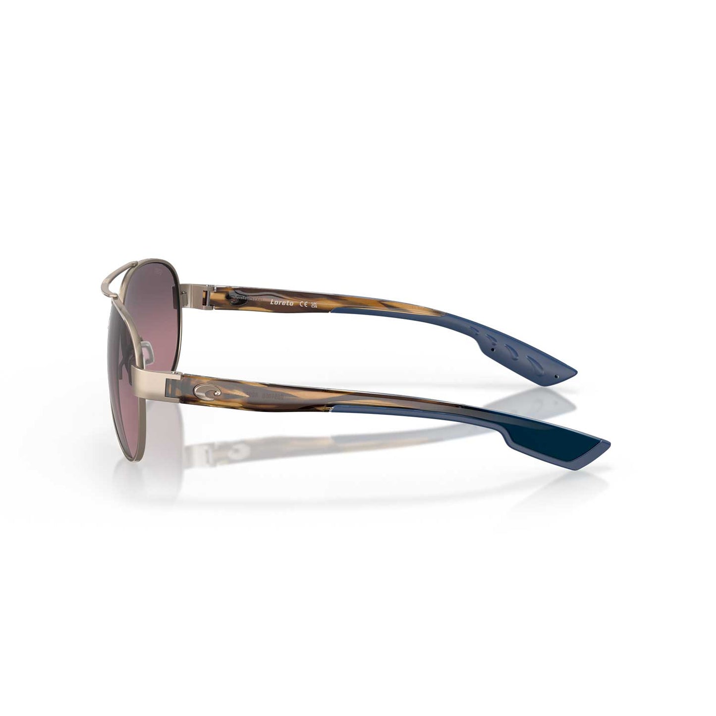Costa Sunglasses Loreto Golden Pearl Frame W/Rose Gradient Lens