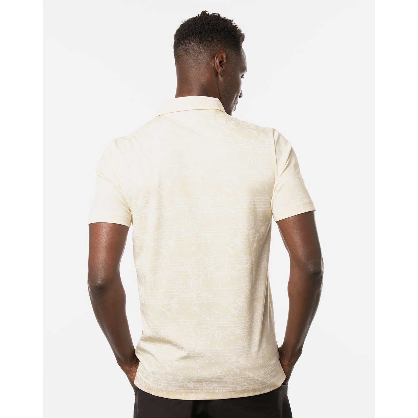 Travis Mathew On Porpoise Men's Yellow Golf Polo Shirt