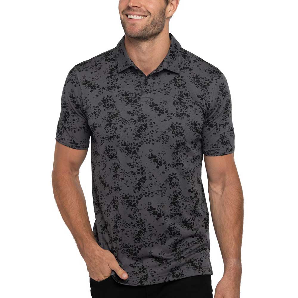 Travis Mathew A Little Spice Men's Performance Polo Shirt - Black