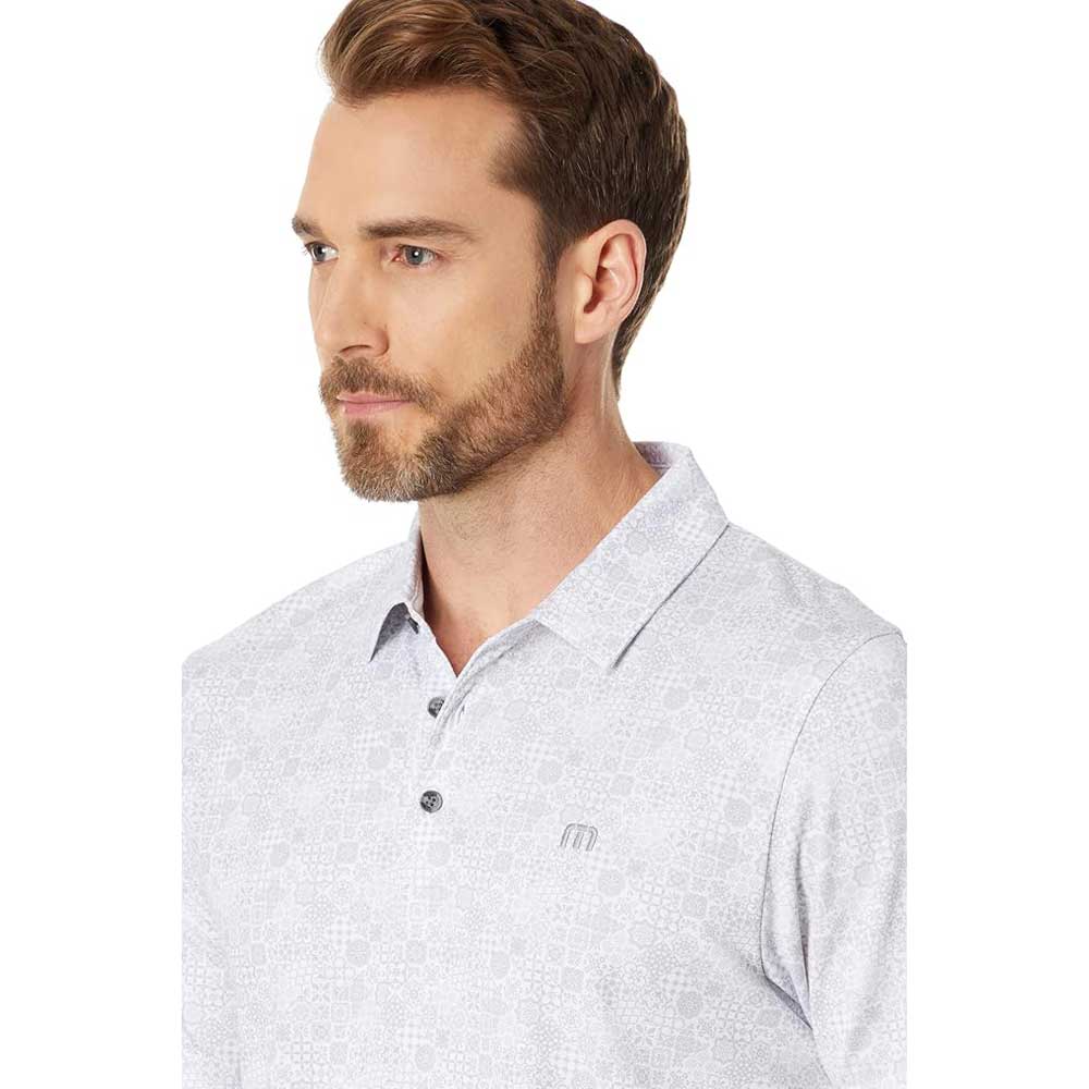 Travis Mathew Cozumel Men's Performance Golf Polo Shirt - White