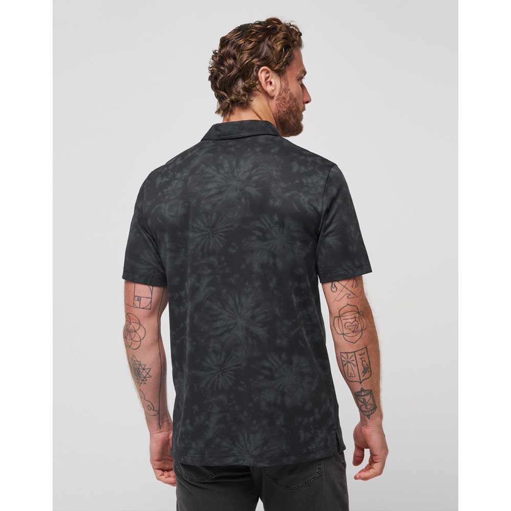 Travis Mathew Brilliant Waters Men's Polo - Tye Dye Black
