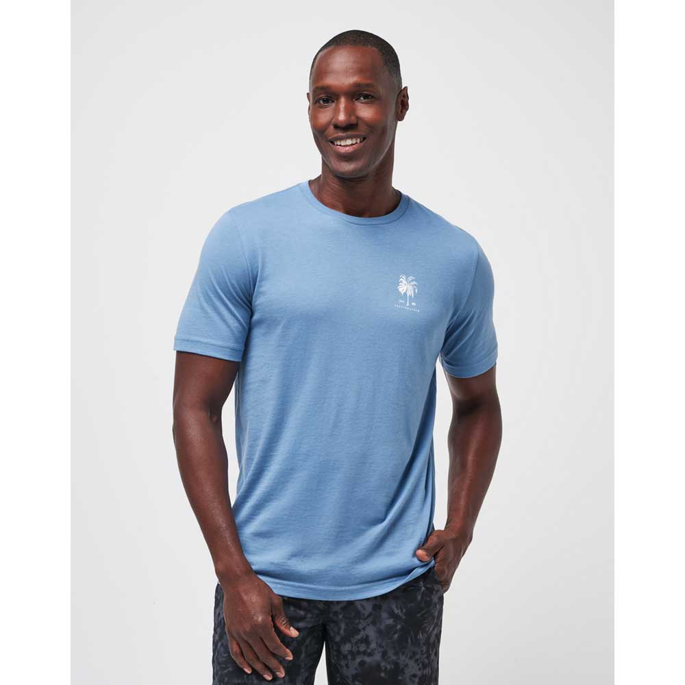 Travis Mathew Palm Grass Men's T-Shirt - Coronet Blue