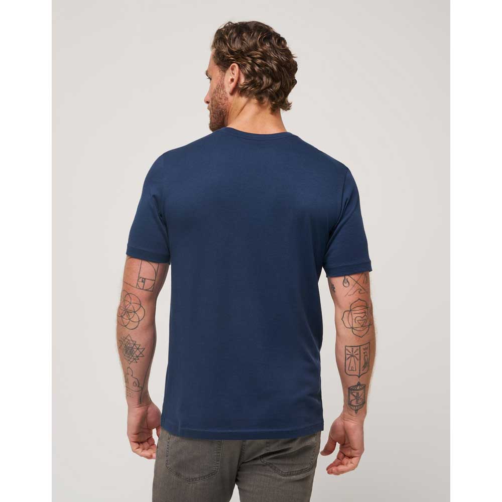 Travis Mathew Plot Twist Men's T-Shirt - Navy Total Eclipse