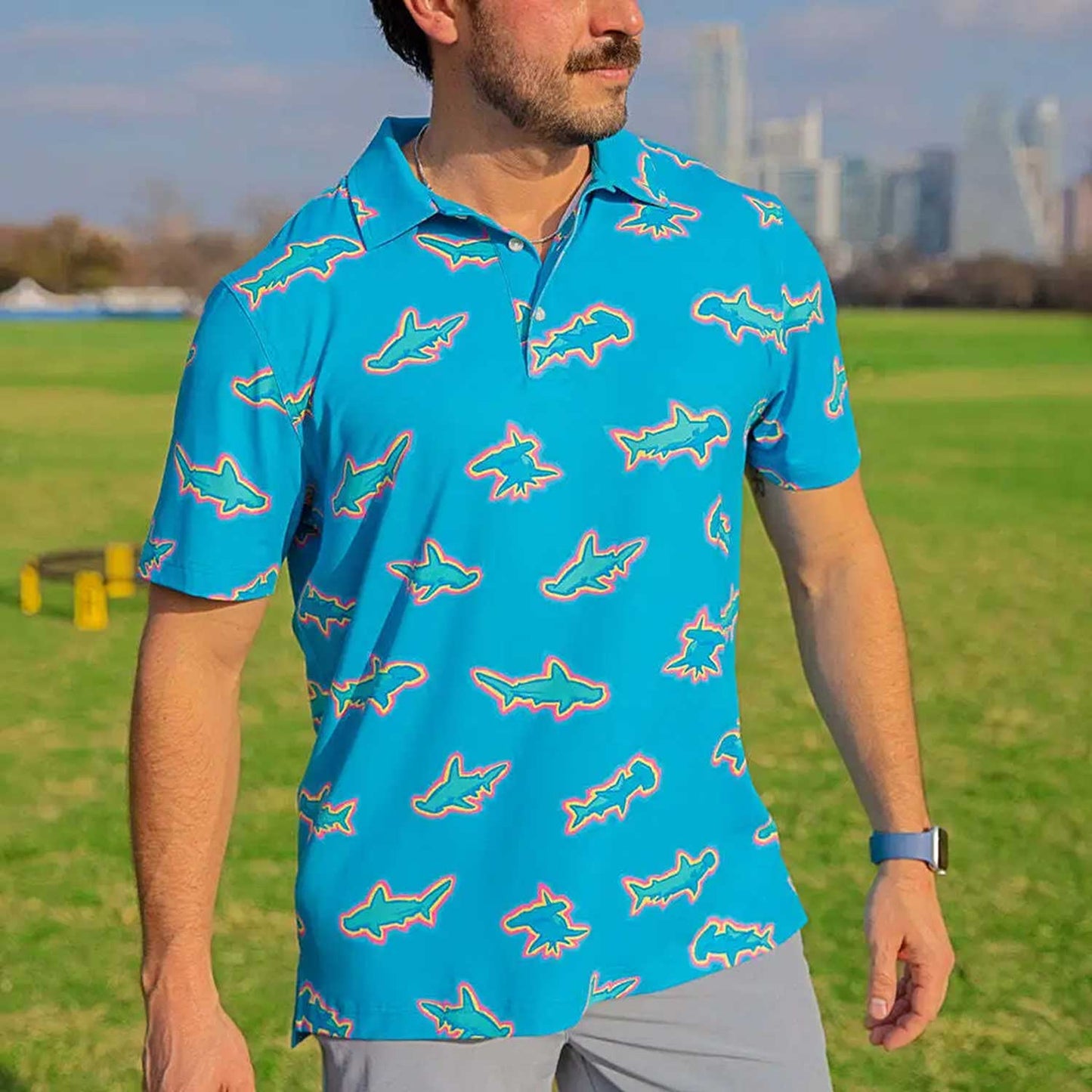 Chubbies The Shark The Spot Men's Performance Polo Shirt
