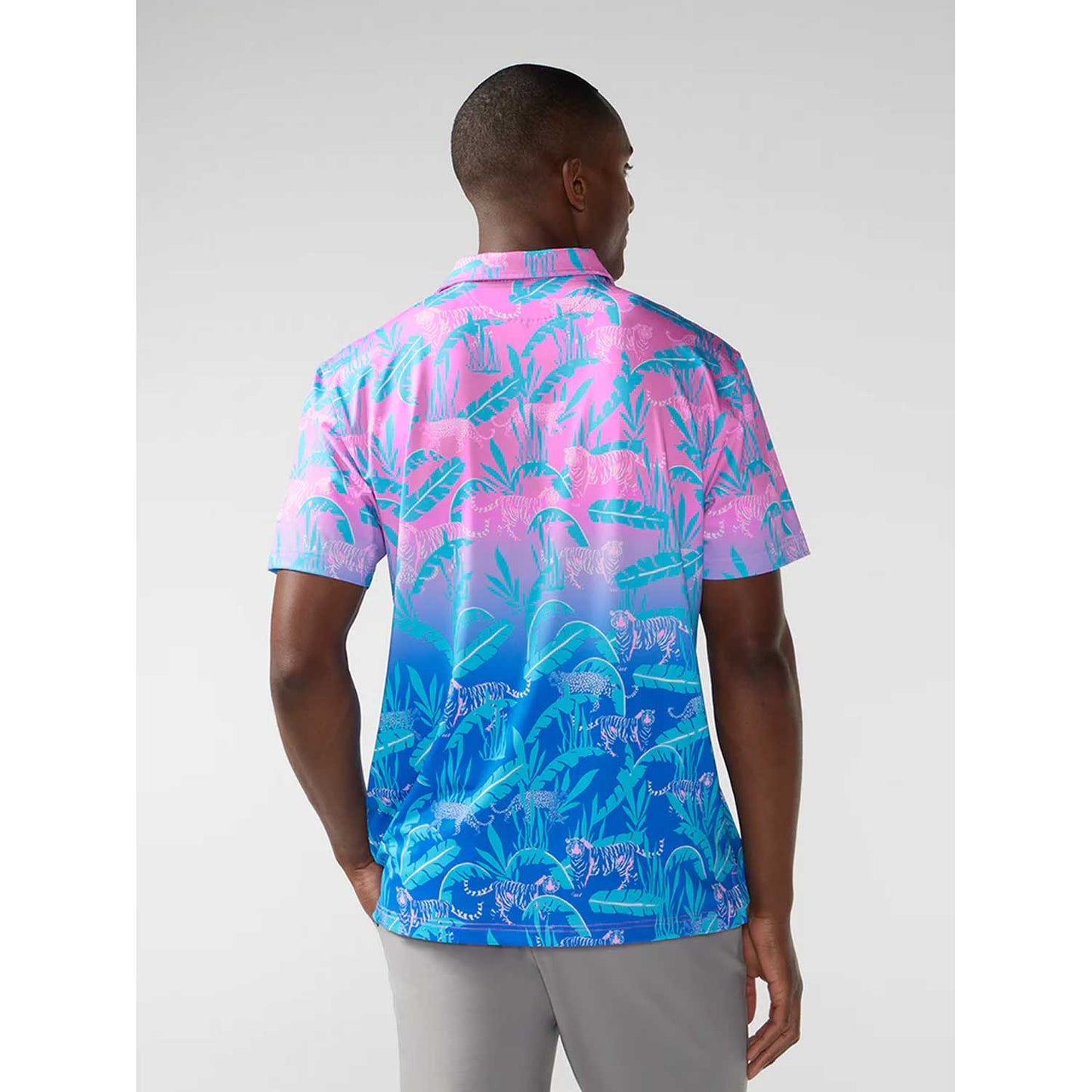 Chubbies The Hydrofoil Performance Polo - Pink \ Blue