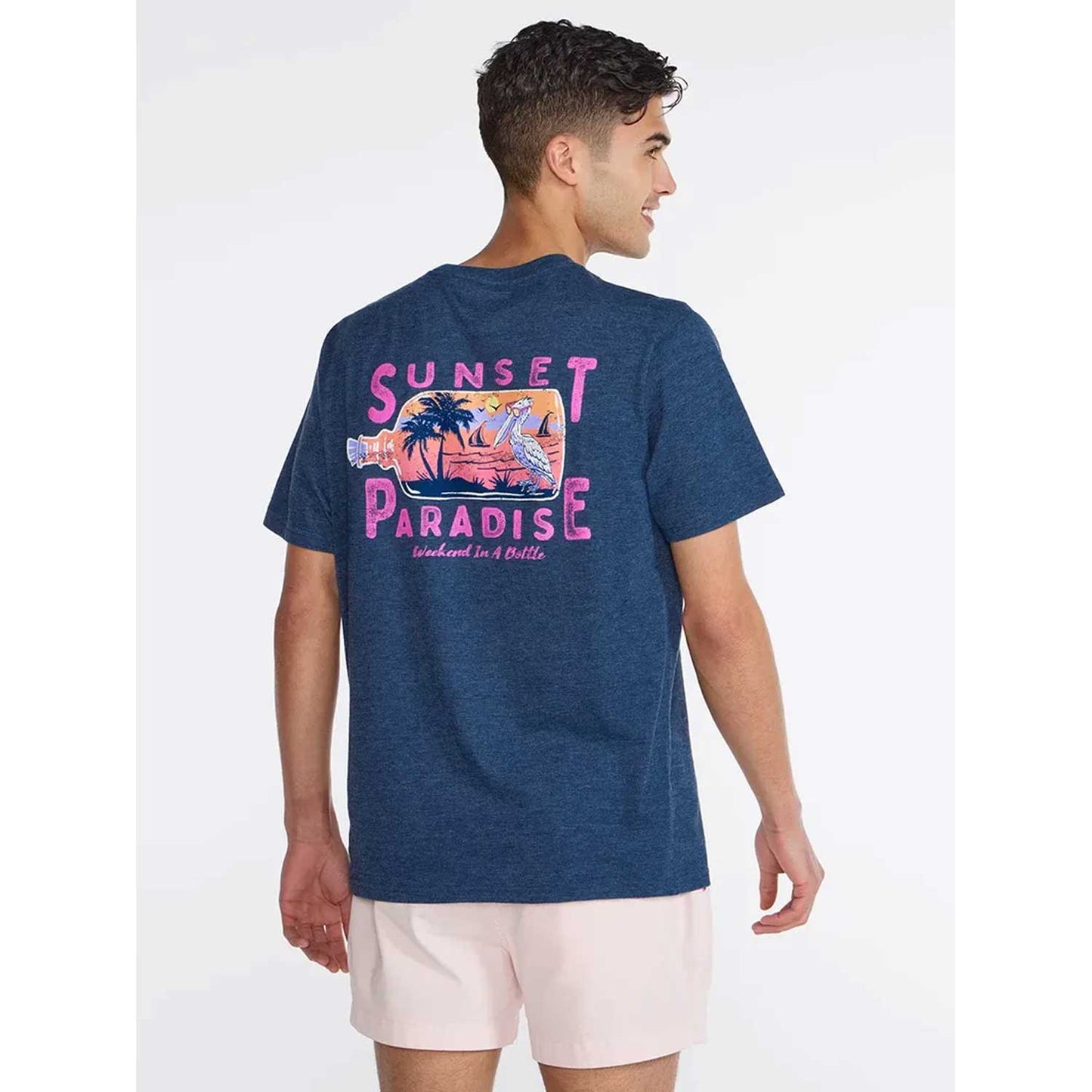 Chubbies The Sunset Paradise T-Shirt - Navy