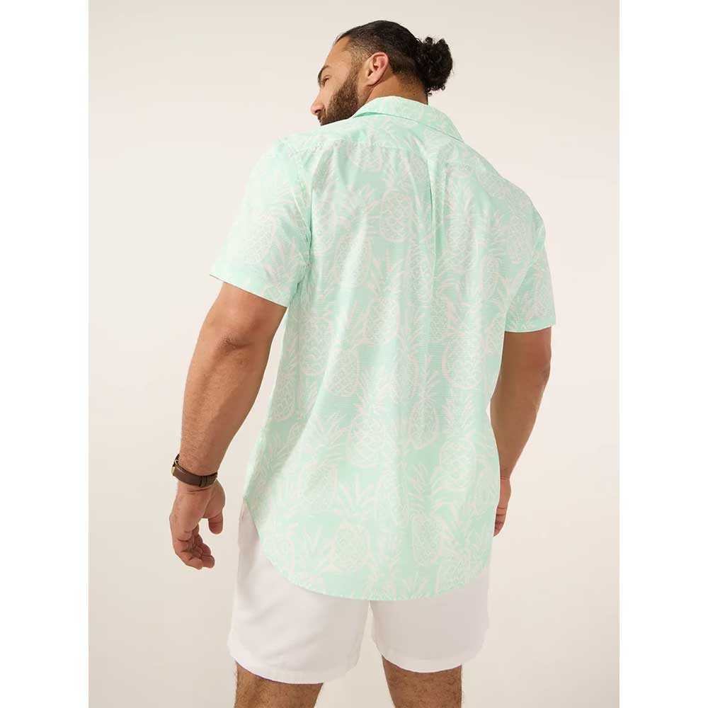 Chubbies The Thigh Napple Performance Friday Shirt - Cool Mint Pineapple