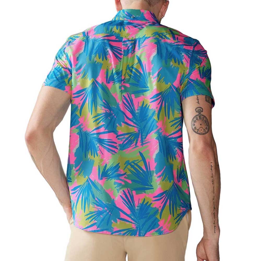 Chubbies The Plant Be Tamed Performance Friday Shirt -Turquoise