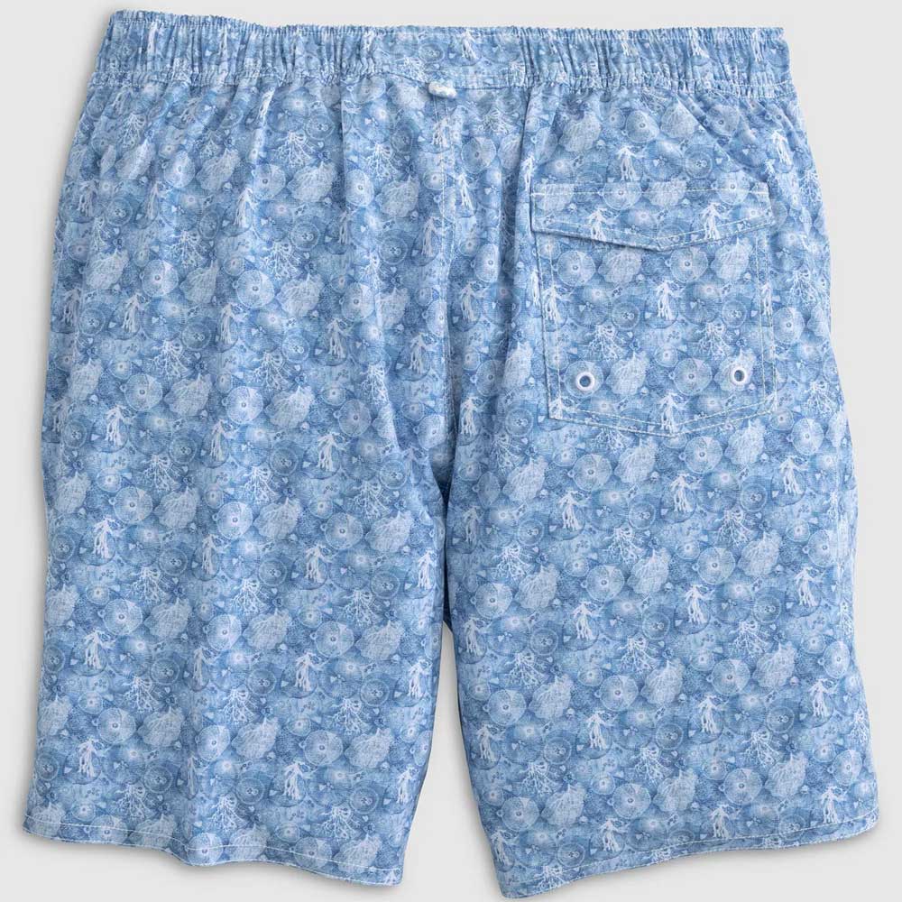 Johnnie-O The Half Elastic 7" Surf Swim Shorts - Galley