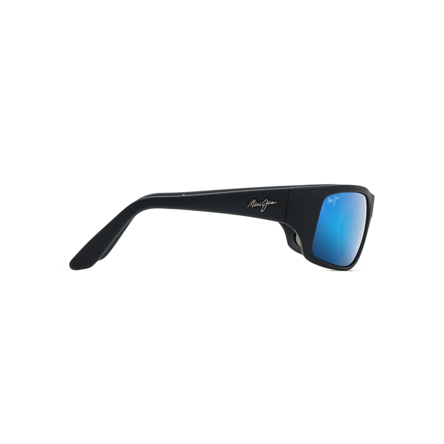 Maui Jim Sunglasses Peahi - Black Matte Frame w\ Blue Lens
