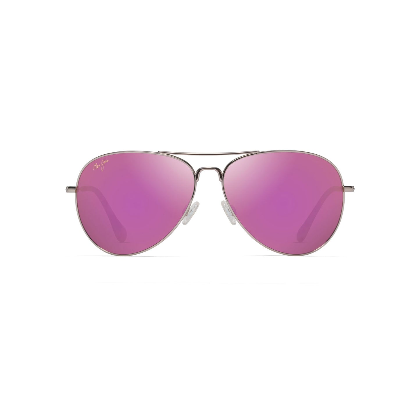 Maui Jim Mavericks Polarized Maui Sunrise Pilot Unisex Sunglasses - Rose Gold Frame