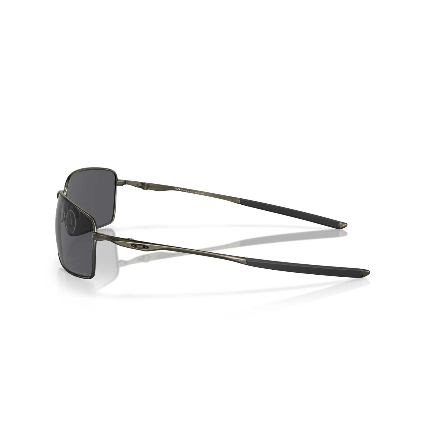 Oakley Square Wire Sunglasses - Carbon Frame - Grey Polarized Lenses