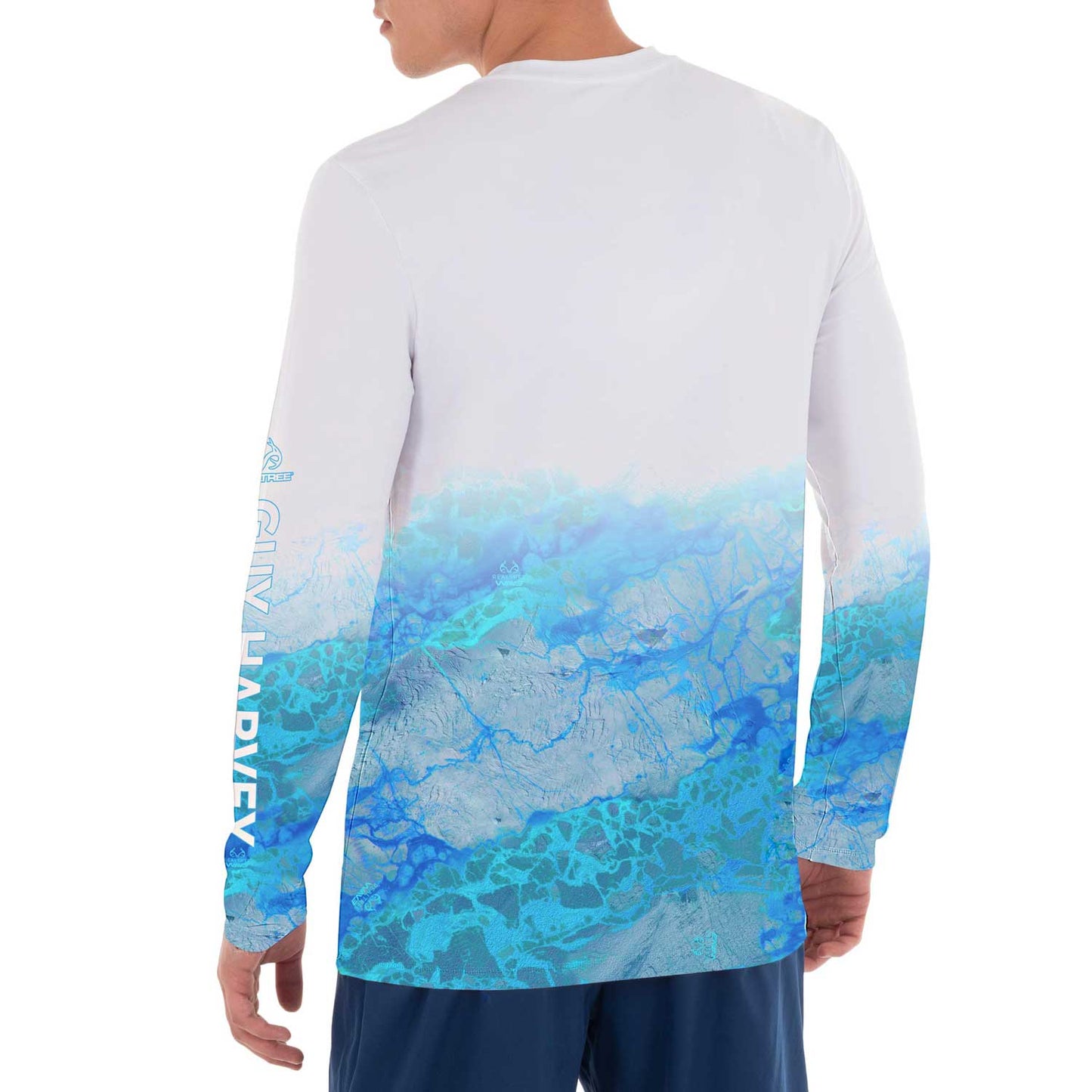 Guy Harvey Long Sleeve T-Shirt Performance Sun Protection Shirt - Surf The Web