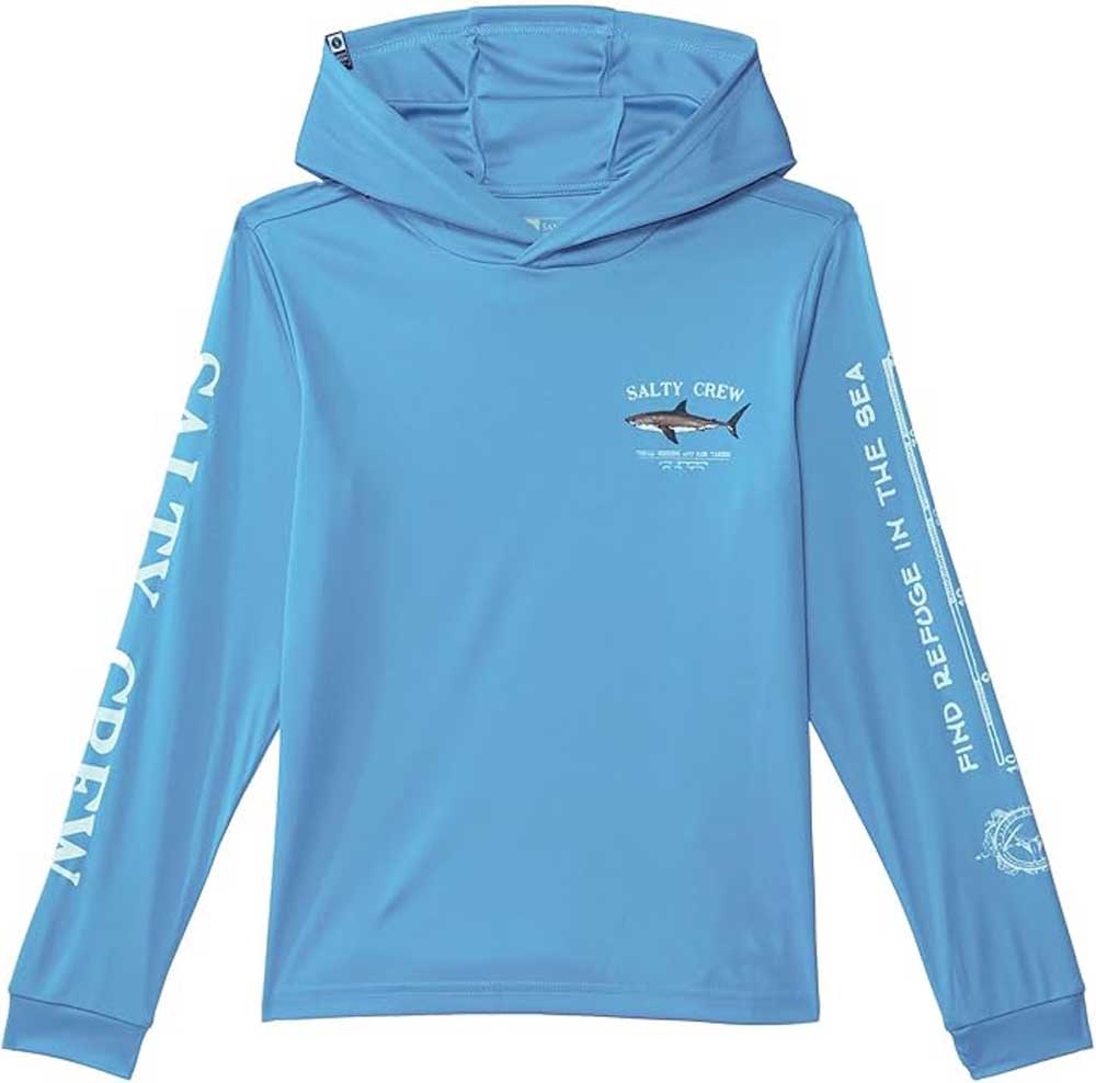 Salty Crew Bruce Boy's Hooded Sunshirt Long Sleeve
