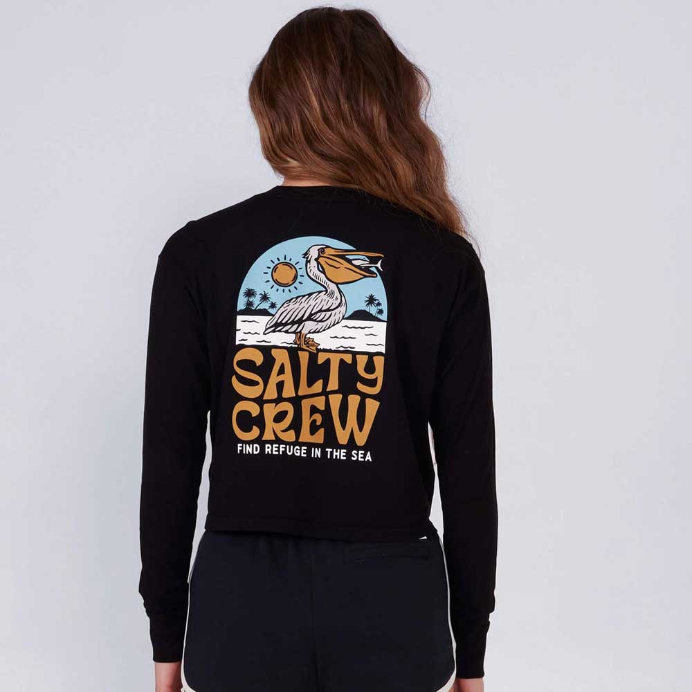 Salty Crew Seaside Women's Long Sleeve Crop T-Shirt