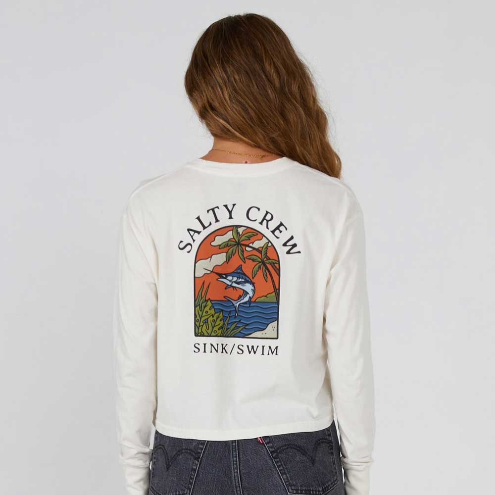 Salty Crew Sail Away Long Sleeve Women's Crop T-Shirt