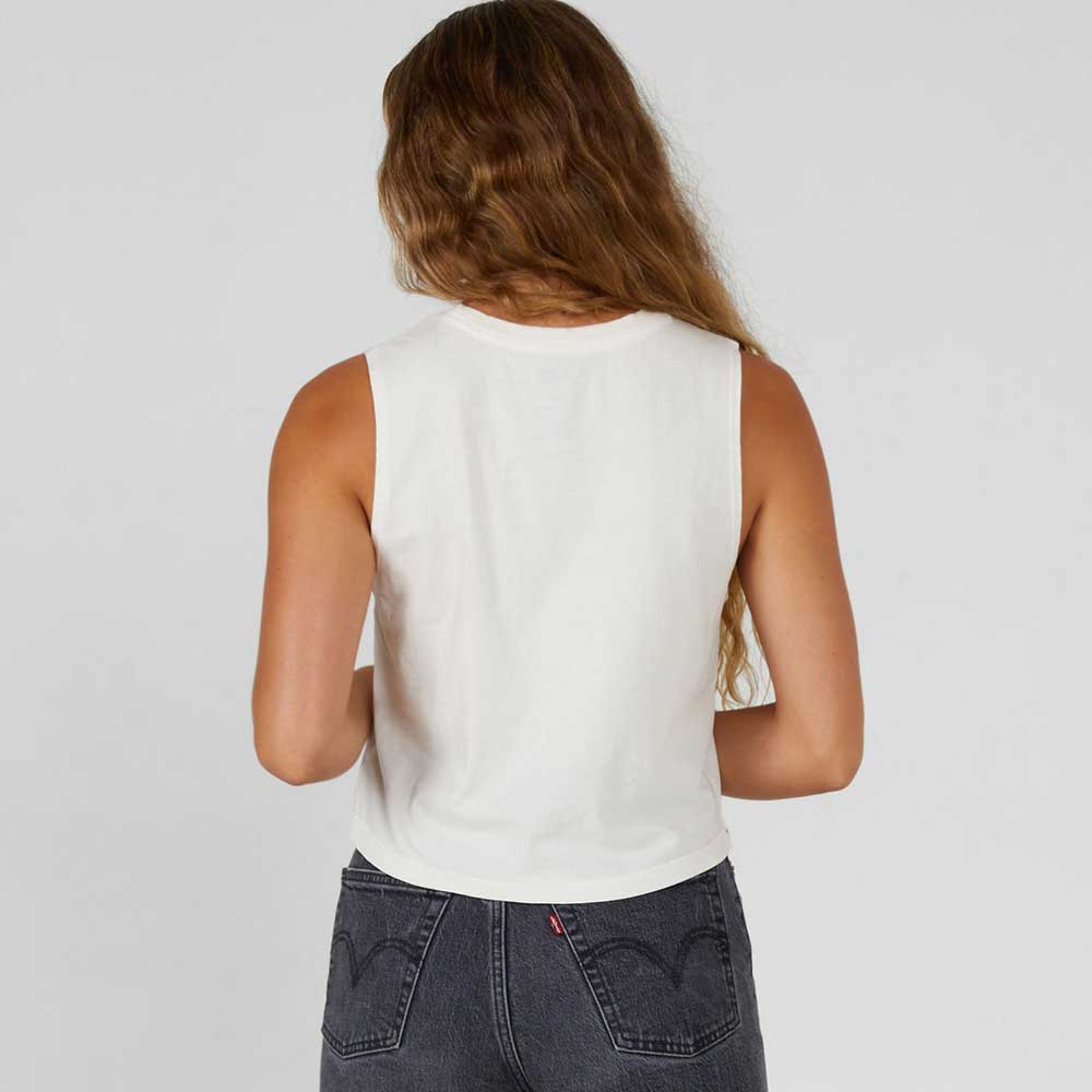 Salty Crew Joy Cropped Tank Top - Off White