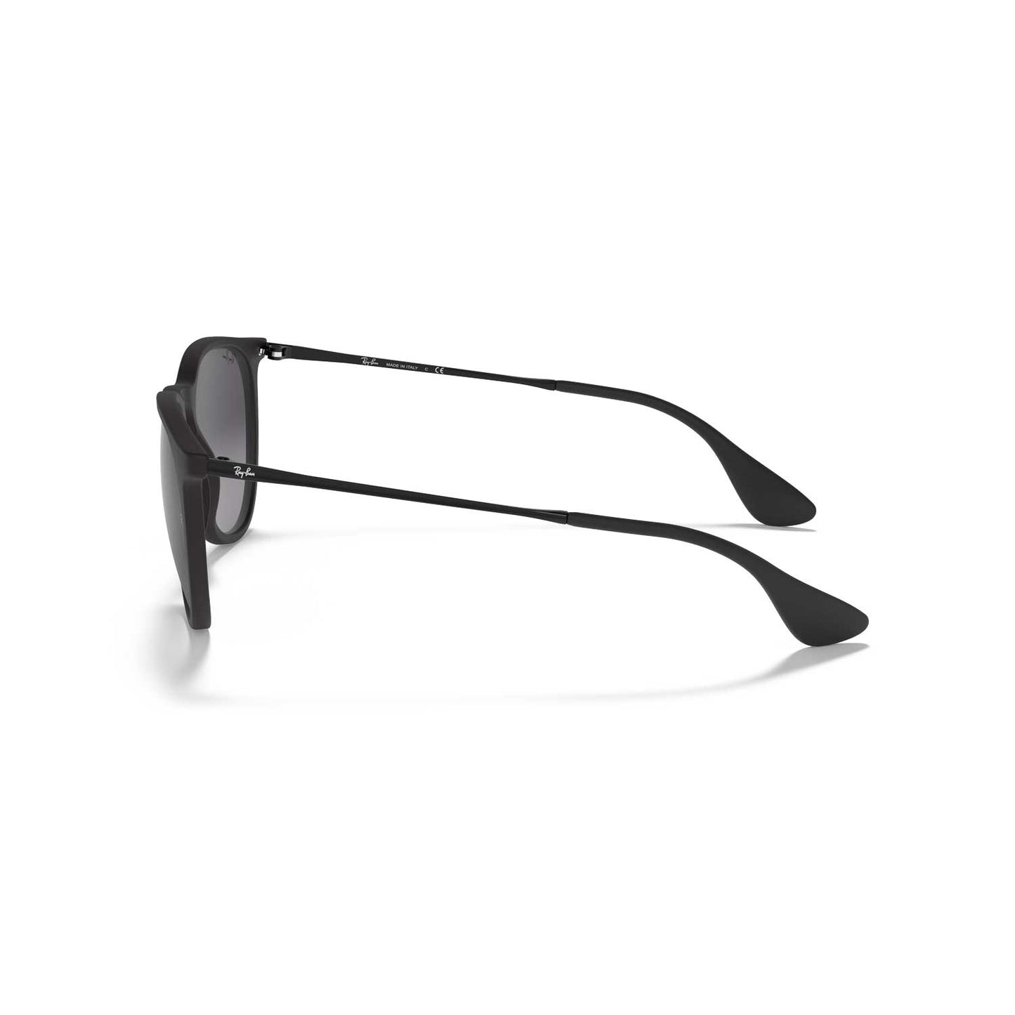 Ray-Ban Erika Classic Sunglasses - Matte Black Frame - Gray Lenses