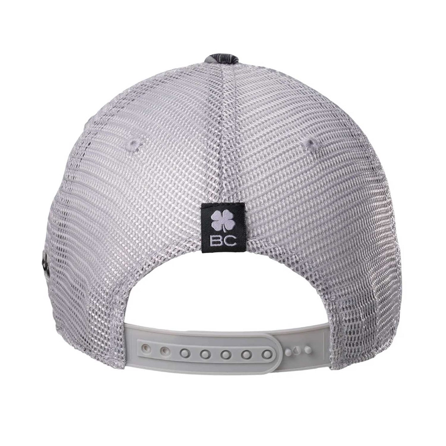 Black Clover Island Luck 9 Snapback Hat - Gray \ White Tropical Print