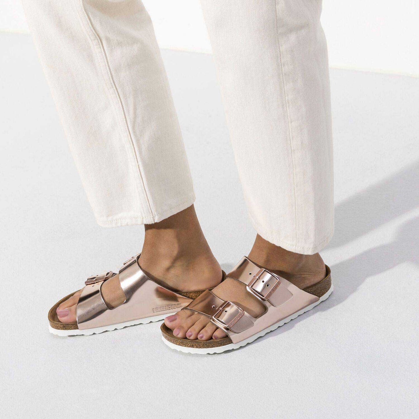 Birkenstock Arizona Core Women's Sandals- Metallic Copper Leather