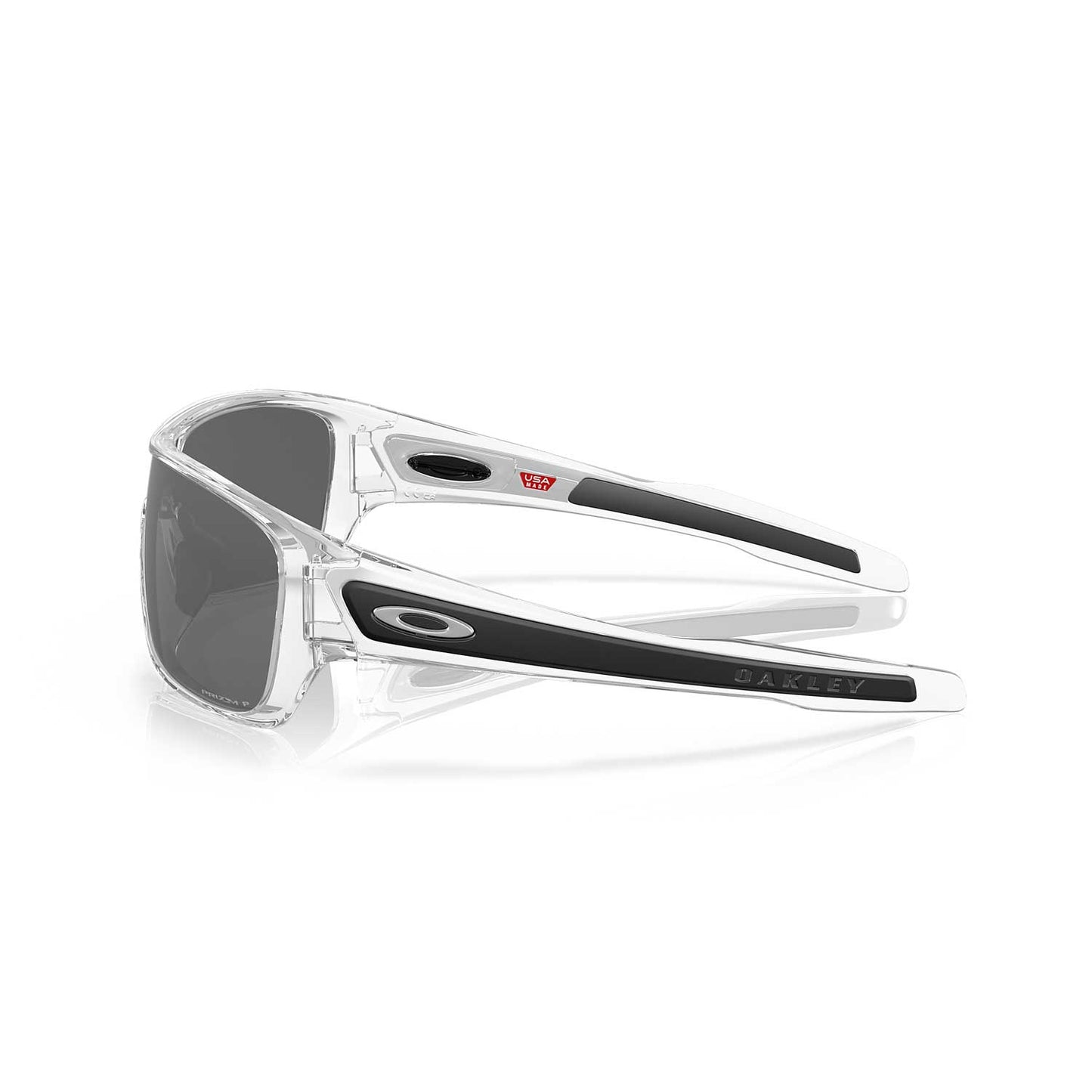 Oakley Turbine Rotor Sunglasses Polished Clear W/ Prizm Black Lens