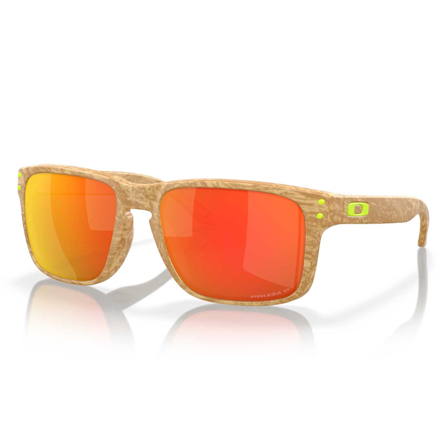 Oakley OO9102 Holbrook Coalesce Polarized Sunglasses - Desert Tan Frame \ Prizm Ruby Lens