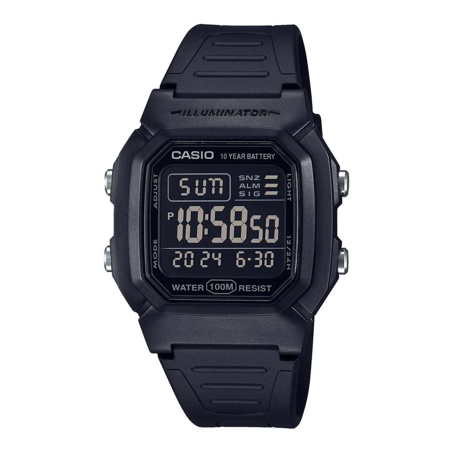 Casio Digital Men's Watch - Black - W800H-1BV