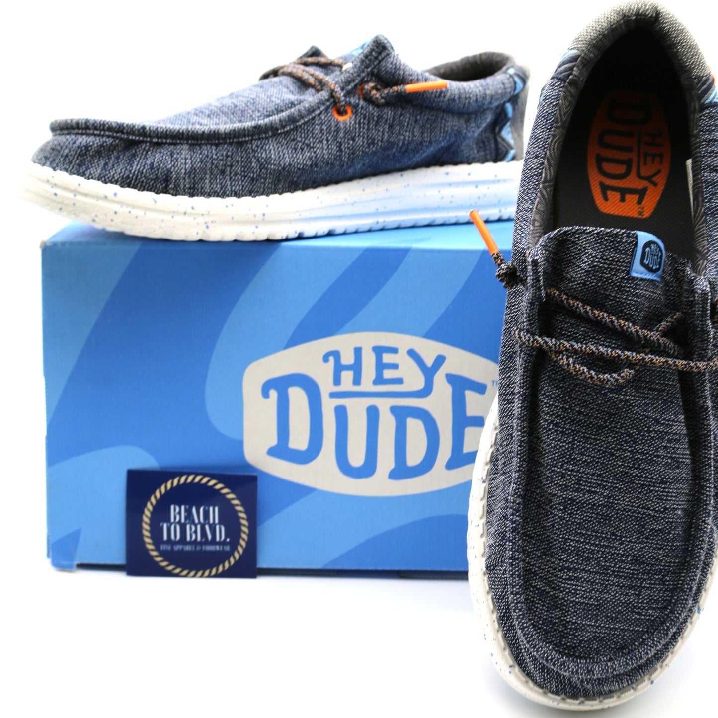 Heydude Wally Coastline Men's Shoes - Navy
