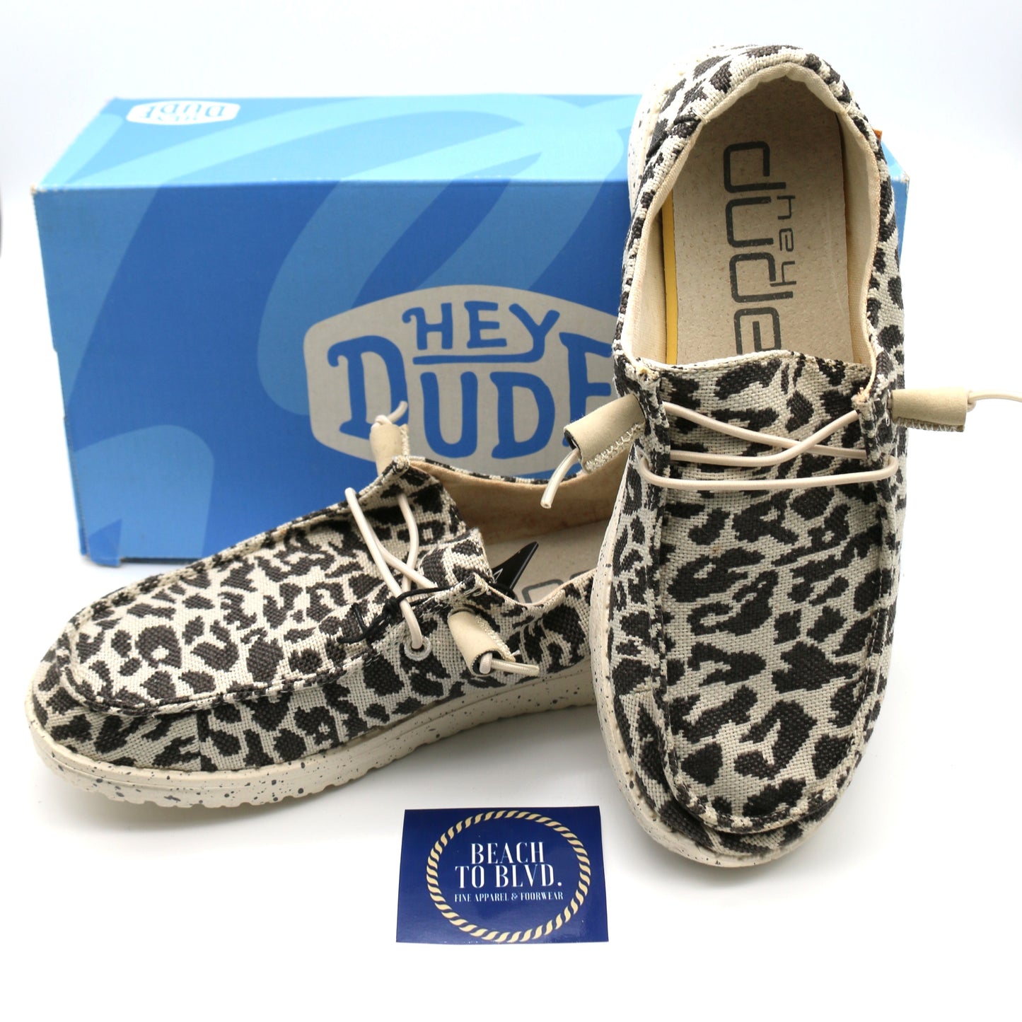 Heydude Wendy Woven Cheetah Grey Women's Shoes