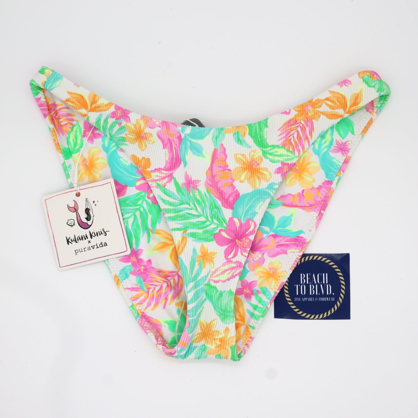 Kulani Kinis Minimal Full Coverage Bikini Bottom-Coconut Dreams