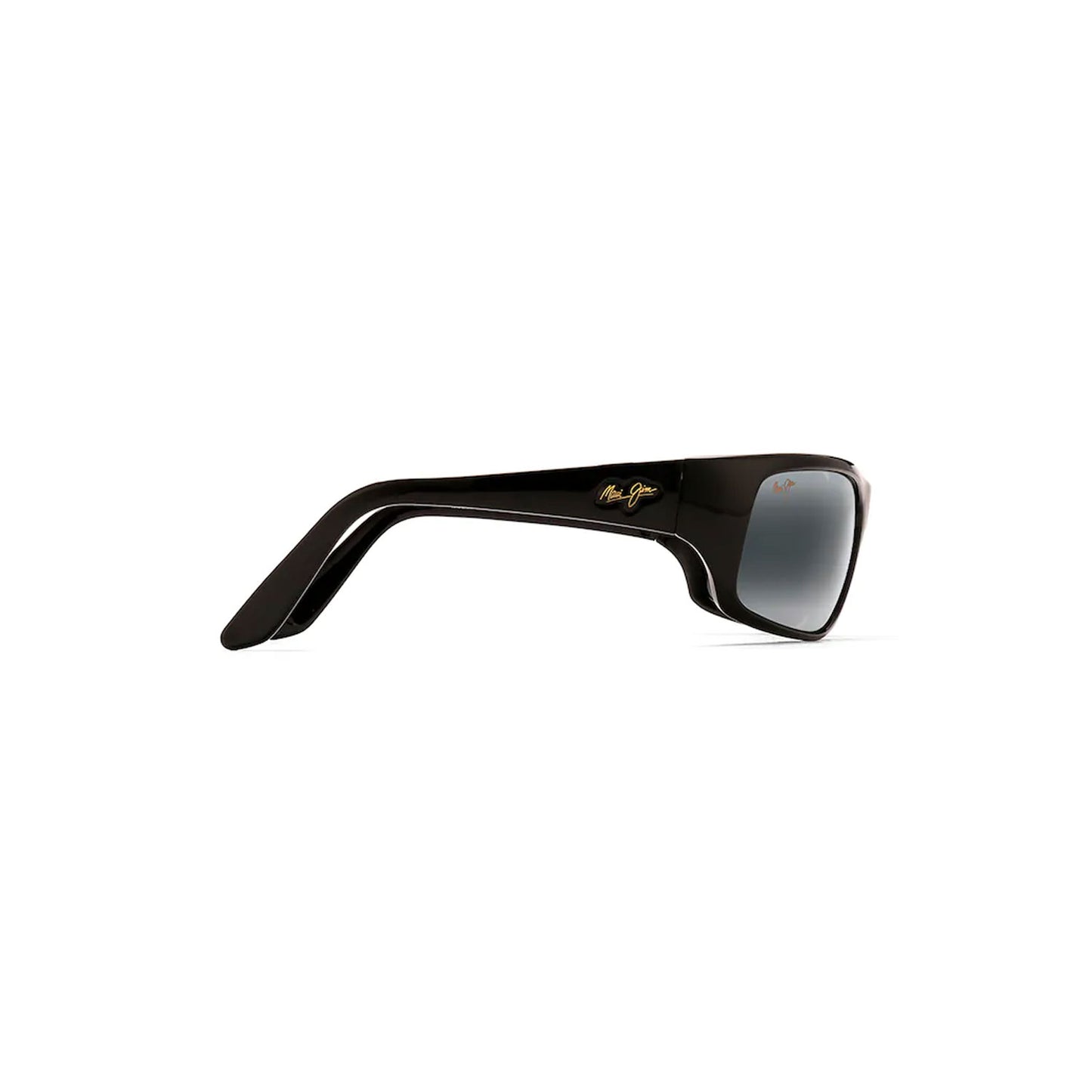 Maui Jim Sunglasses Peahi Wrap Sunglasses - Gloss Black - 202-02
