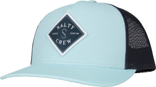 Salty Crew Sealine Retro Trucker Hat - Seafoam / Navy