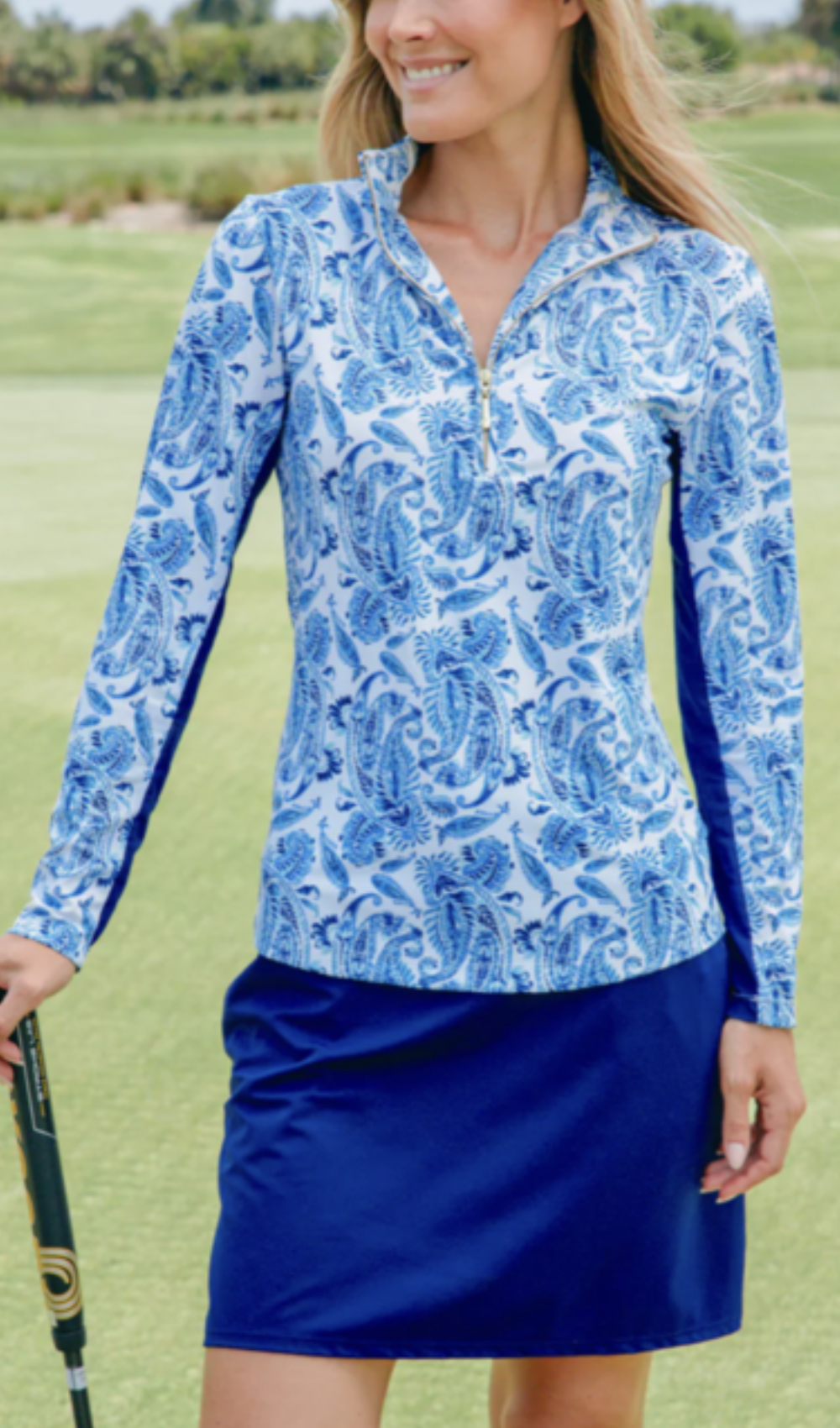 Cabana Life Windermere - Wicking Performance Zip Top