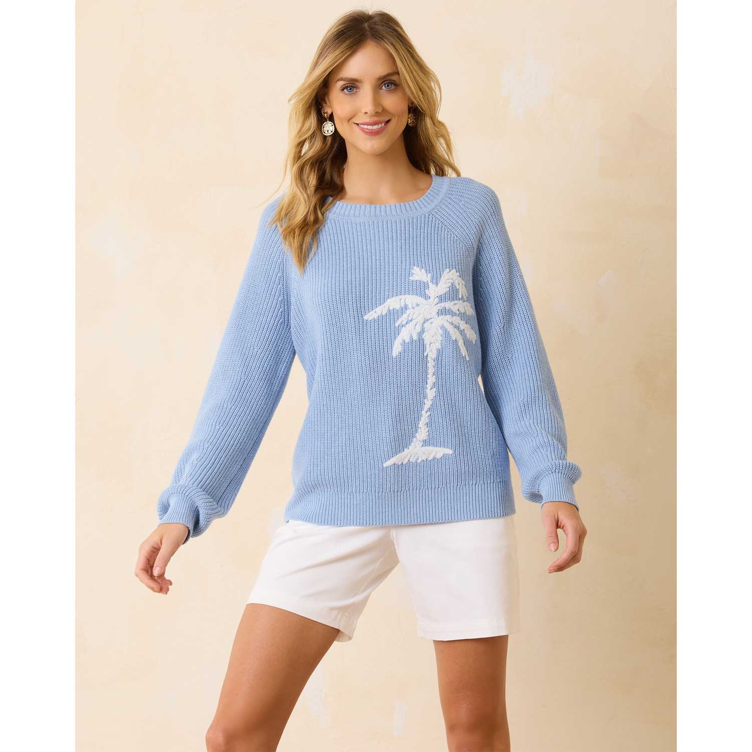 Tommy Bahama Breezy Palm Crew Pullover Long Sleeve Sweater - BeachToBlvd