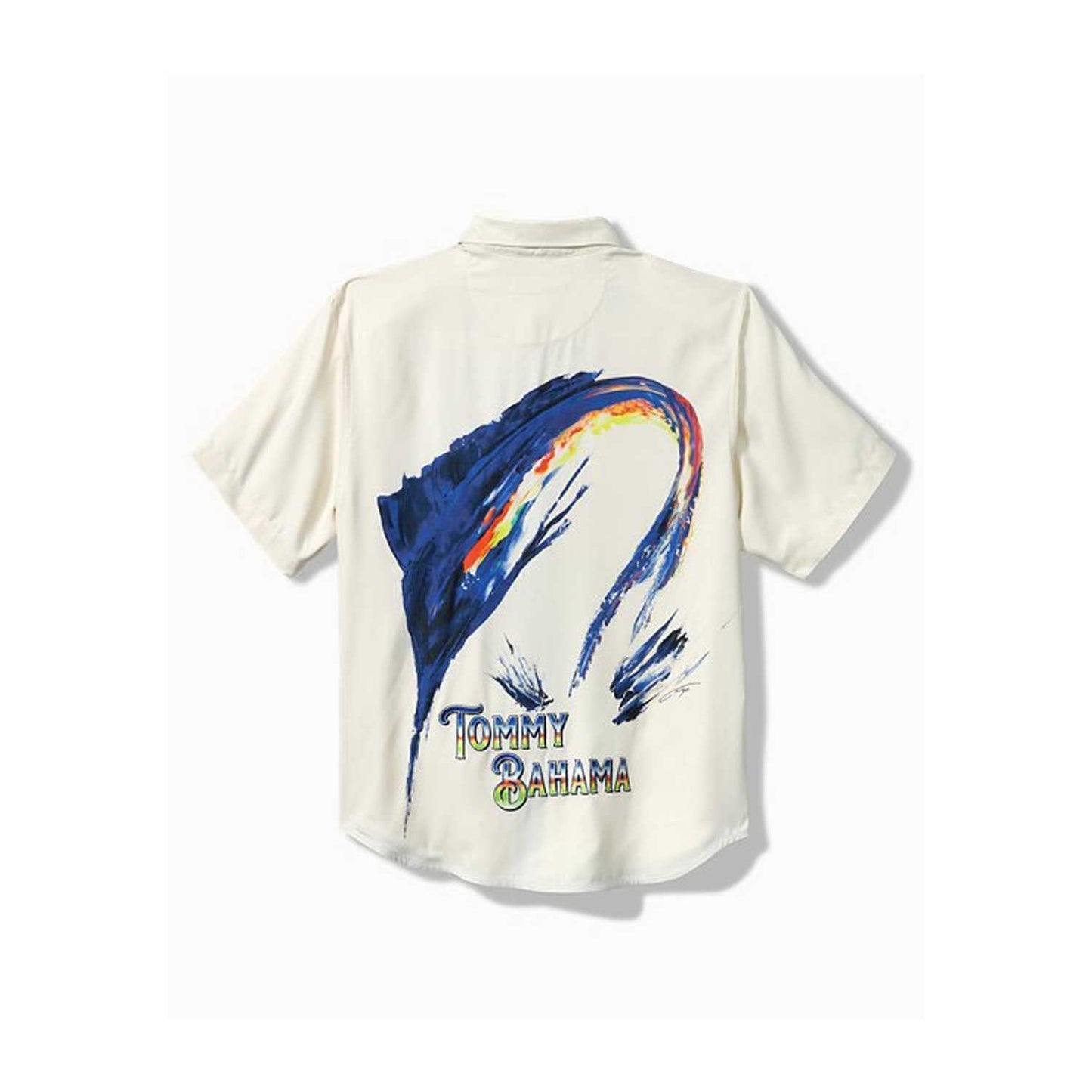 Tommy Bahama Artist Series '23 Marlin Splash Camp Shirt - White