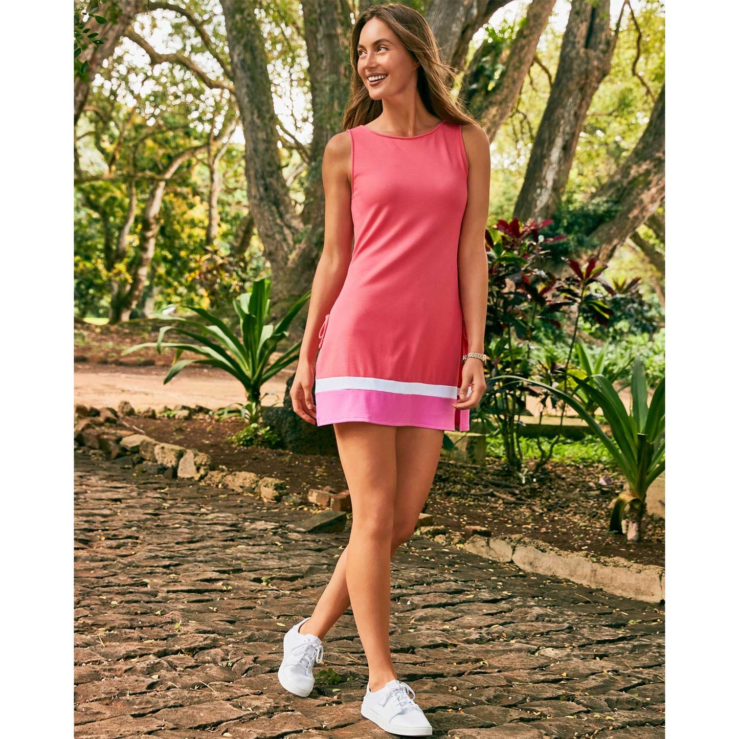 Tommy Bahama Island Cays Colorblock High-Neck Romper