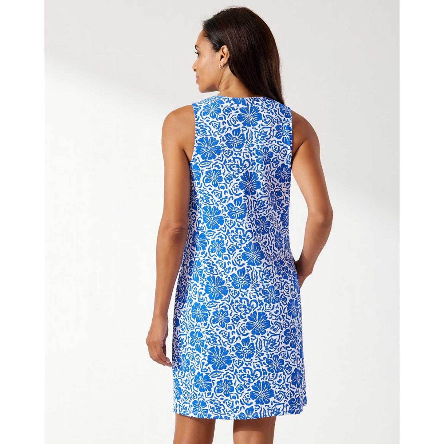 Tommy Bahama Island Cays Hibiscus Spa Dress - Beaming Blue