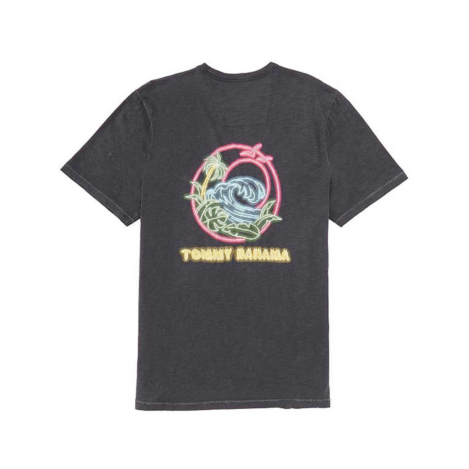 Tommy Bahama Neon Wave Lux T-Shirt - Coal - BeachToBlvd