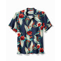 Tommy Bahama Cardona Blooms Fronds Away Silk Camp Shirt - Deep Space - BeachToBlvd