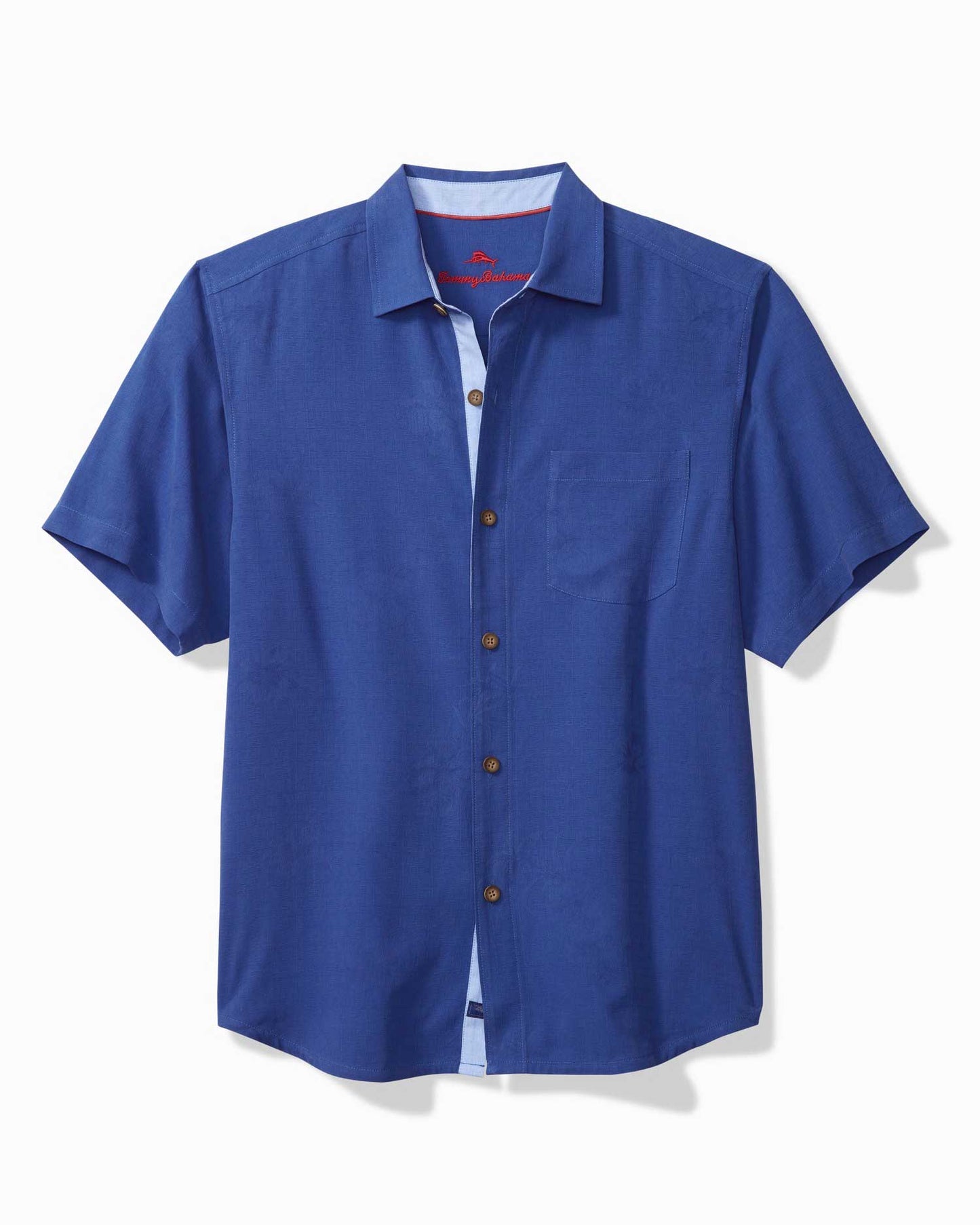 Tommy Bahama Thirst Down Silk Camp Shirt - Mazarine Blue
