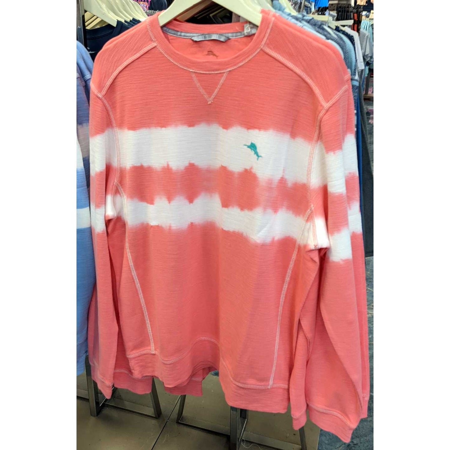 Tommy Bahama Tobago Bay Waves Men's Long Sleeve Crew Shirt