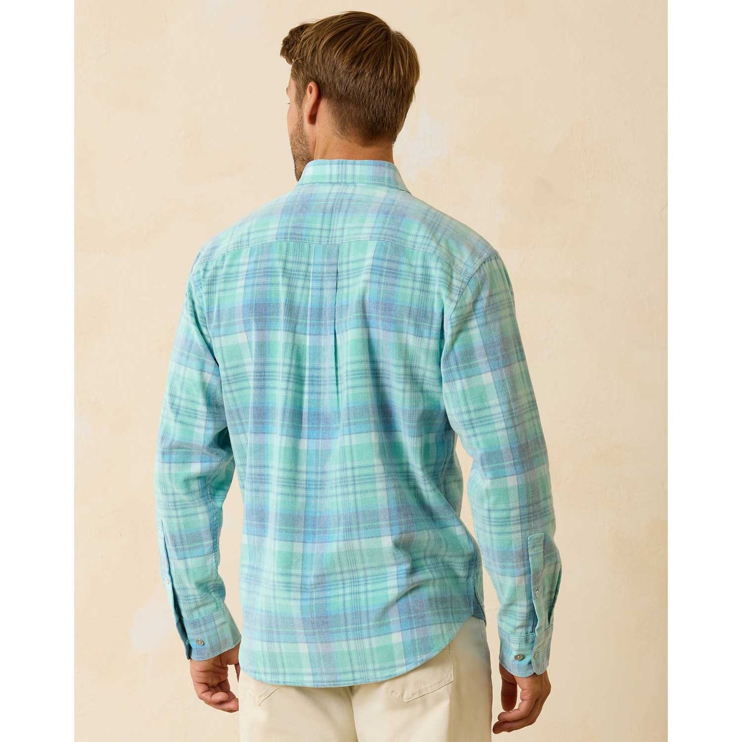 Tommy Bahama Coastline Cord Tranquil Check Long Sleeve Shirt