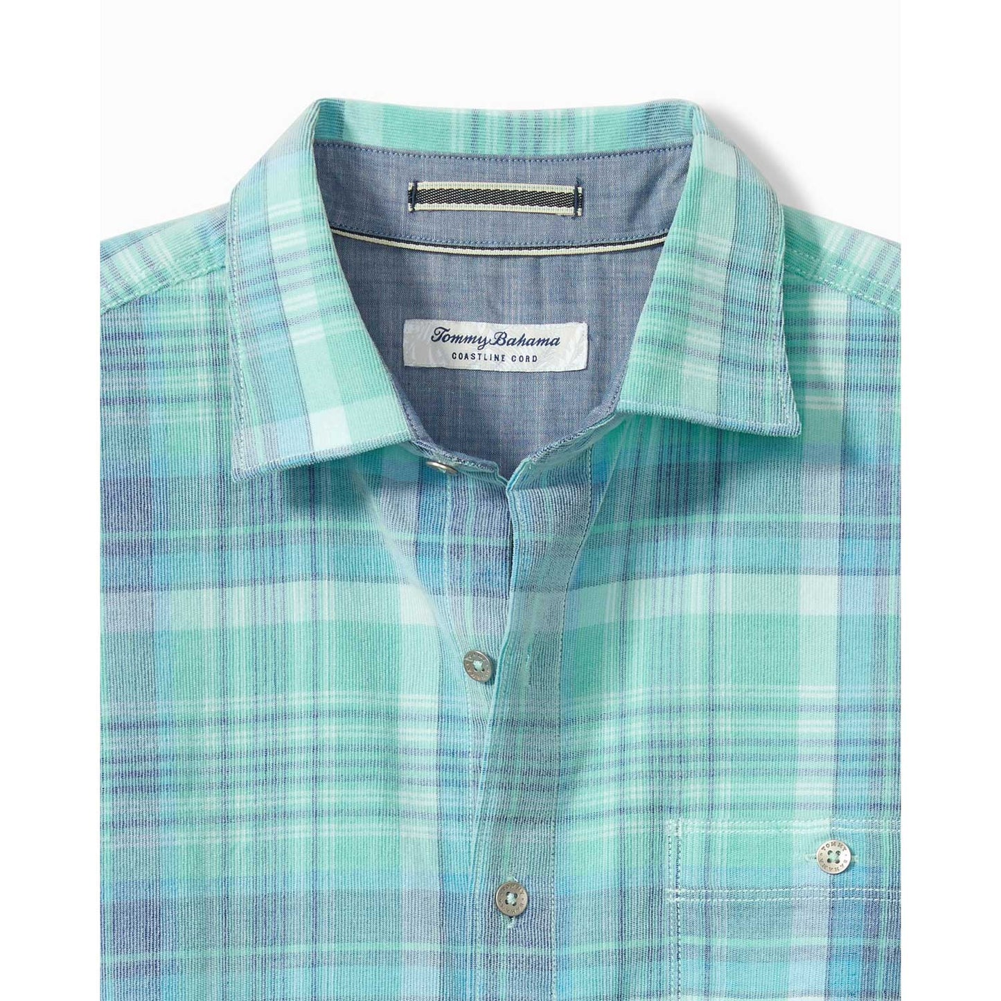 Tommy Bahama Coastline Cord Tranquil Check Long Sleeve Shirt