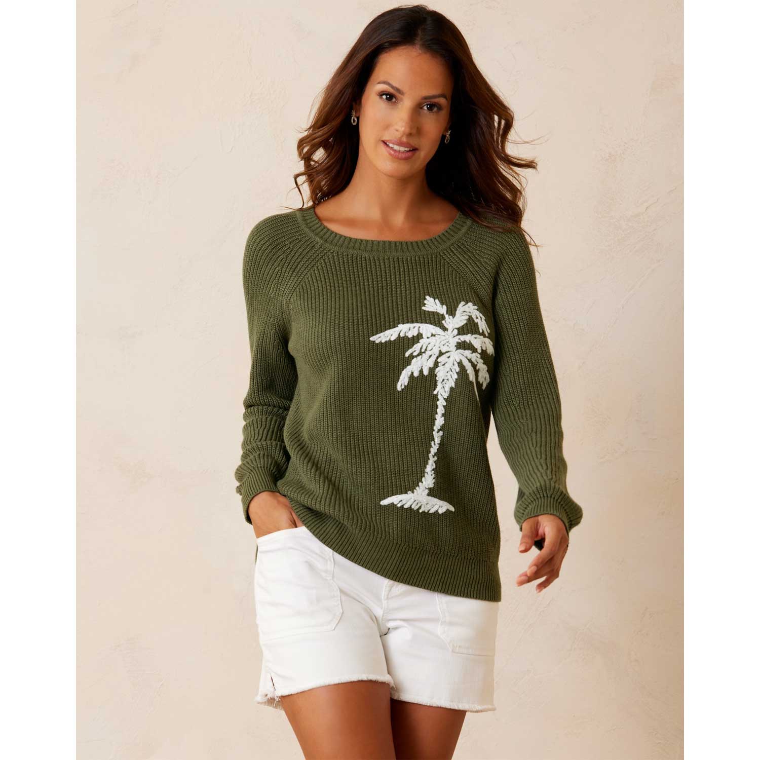 Tommy Bahama Breezy Palm Crew Pullover Long Sleeve Sweater - BeachToBlvd